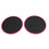 1 paire de sliders ronds double-face de 17,8 cm rose 10