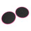 1 paire de sliders ronds double-face de 17,8 cm rose 11