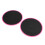 1 paire de sliders ronds double-face de 17,8 cm rose 12