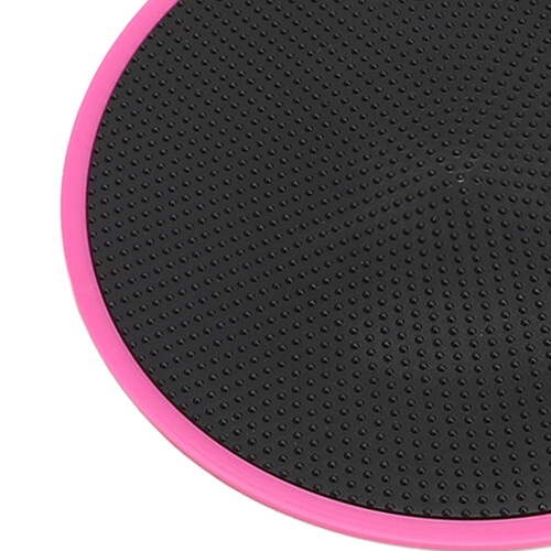 1 paire de sliders ronds double-face de 17,8 cm rose 2