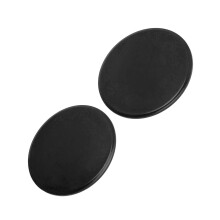 1 paio di sliders da allenamento neri, Ø17.8 cm, per tappeto