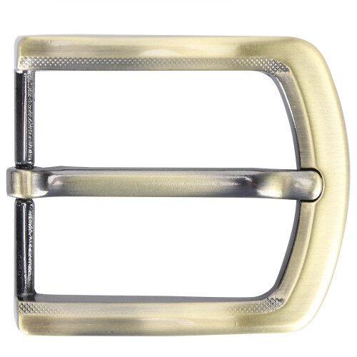 Belt Buckle Brass Retro Removable Single Prong 2