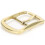 Belt Buckle Brass Retro Removable Single Prong 4
