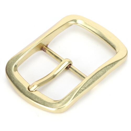 Belt Buckle Brass Retro Removable Single Prong 1