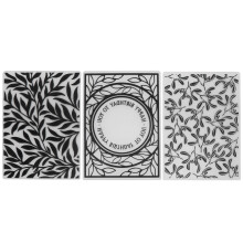 3Pcs Plastic Embossing Folders Embossed Template