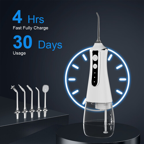 Water Flosser Cordless 300ml Rechargeable 3 Modes Oral Irrigator Teeth 1