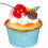 6Pcs Artificial Fake Cupcake Decorative Simulation Cupcake Model for Display Kitchen Decoration Photography Props 3