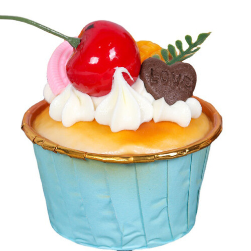 6Pcs Artificial Fake Cupcake Decorative Simulation Cupcake Model for Display Kitchen Decoration Photography Props 2