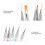 Professional Nail Art Liner Brushes DIY Double End 15