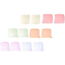 12Pcs Square Juggling Silk Dance Scarves 24 By 24 Inches 6 Colors