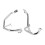1 Pair Engine Guard Crash Bar Stainless Steel Anti 3