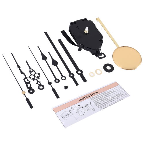 DIY Pendulum Clock Movement Mechanism with 3 Pairs Different Hands