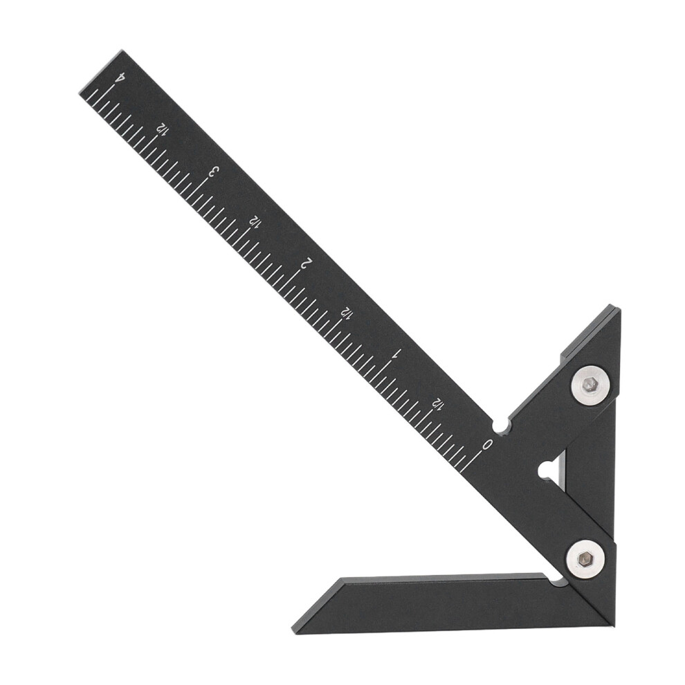 Angle Finder 45 90 Degree Circle Marker For Woodworking Aluminum Alloy Black 4981331386529