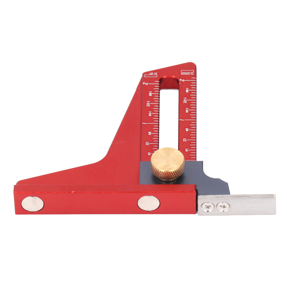 Adjustable Aluminum Table Saw Height Gauge 0-2 Inch For Woodworking 9471331386551