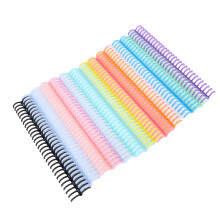 14 pièces 14 couleurs PP dents de peigne 19 mm X 30 anneaux 150S