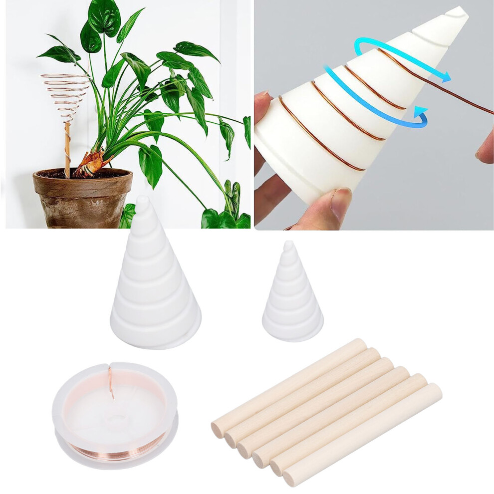Boost Plant Growth: 9Pcs Copper Wire Electroculture & Stake Kit 9321331386504