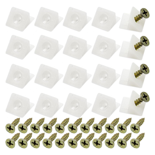 50 Pcs Drawer Supports, with Screws for Furniture