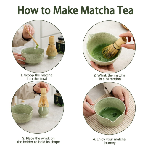 Matcha Set, Japanese Tea Set Includes Matcha Bowl 2