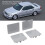 4PCS Side Skirt Rocker Panel Plug Caps for E320 E430 1995-2003 3