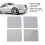4PCS Side Skirt Rocker Panel Plug Caps for E320 E430 1995-2003 4