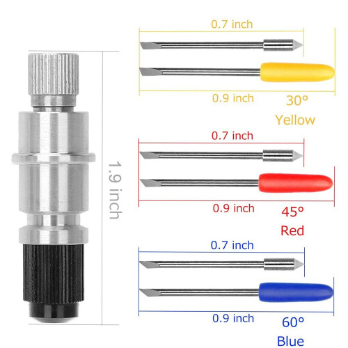 30 Pcs 30/45/60 Degree Blade Vinyl Cutter Plotter Cutting Blades 2