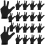 20Pcs Breathable Billiard Gloves Snooker Left Right Hand Gloves 3