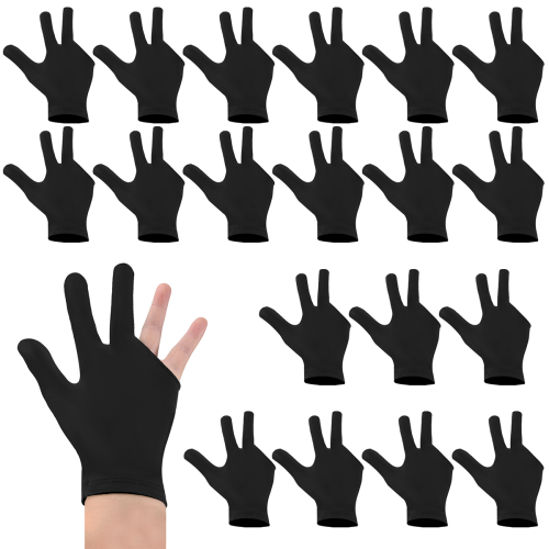 20Pcs Breathable Billiard Gloves Snooker Left Right Hand Gloves 1