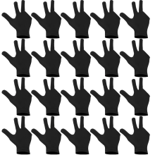 20Pcs Breathable Billiard Gloves Snooker Left Right Hand Gloves