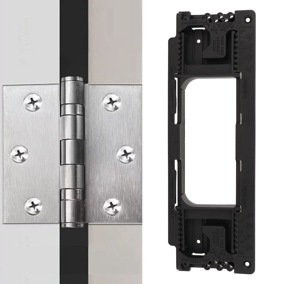 Hinge Router Template Kit For Round & Square Corner Hinges, Abs 8401331389604