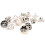 30Pcs Collar Button Pins NailFree Coats Sweaters 3