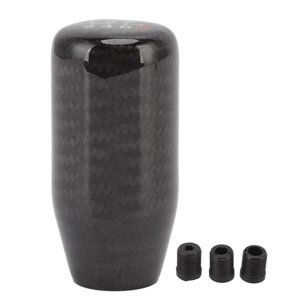 Carbon Fiber Gear Shift Knob Cover With 3 Adapters 9121376050138
