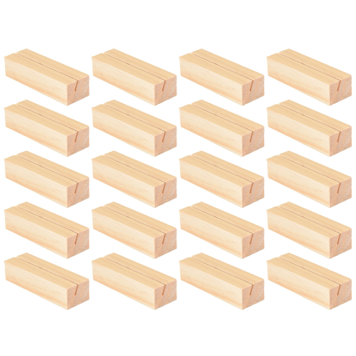 20 Pieces Wood Place Card Holders,for Wedding Dinner Decoration 2