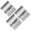9Pcs Flower Plastic Embossing Folder Rectangle for 8