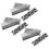 9Pcs Flower Plastic Embossing Folder Rectangle for 4