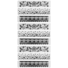 9Pcs Embossing Folder DIY Plastic ConcaveConvex