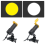1PCS Yellow Filter for LED light lamp Dental Loupes Illumination 6