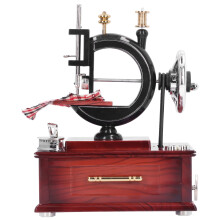 Sewing Machine Music Box Clockwork Retro Style