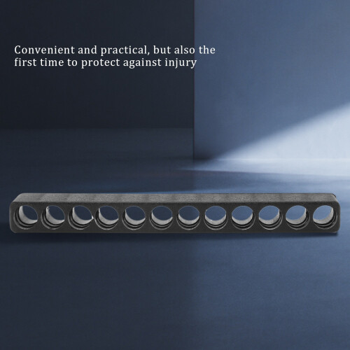 10pcs 12-Hole Screwdriver Bit Holder Black For Six Angle 6.35mm 2