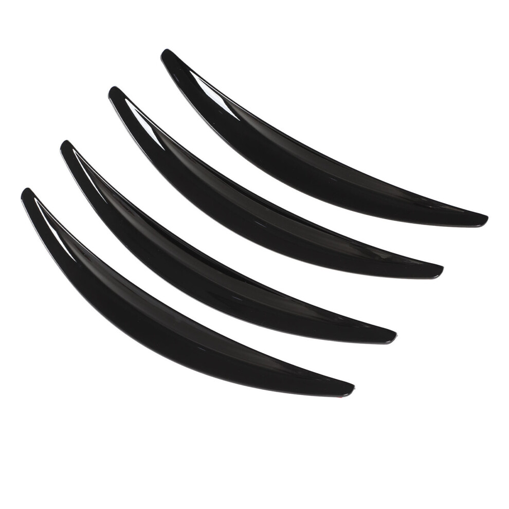 4Pcs Wheel Fender Flares Smooth Surface Scratch Black 9121376050923