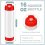 16 Oz Inverted Squeeze Bottles, Refillable Tip for Sauces Ketchup 6