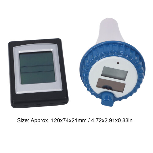 IPX8 Waterproof Solar Wireless Pool Thermometer, -40 to +60 1
