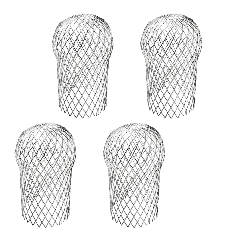 4 Pcs Gutter Downspout Guards 3.5 Inch Aluminum Leaf Filter 4713022112823