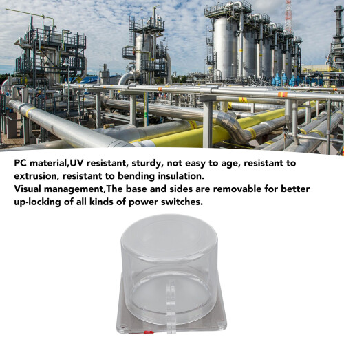 Durable Transparent Emergency Stop Protection Cover with Screws D60‑2 2