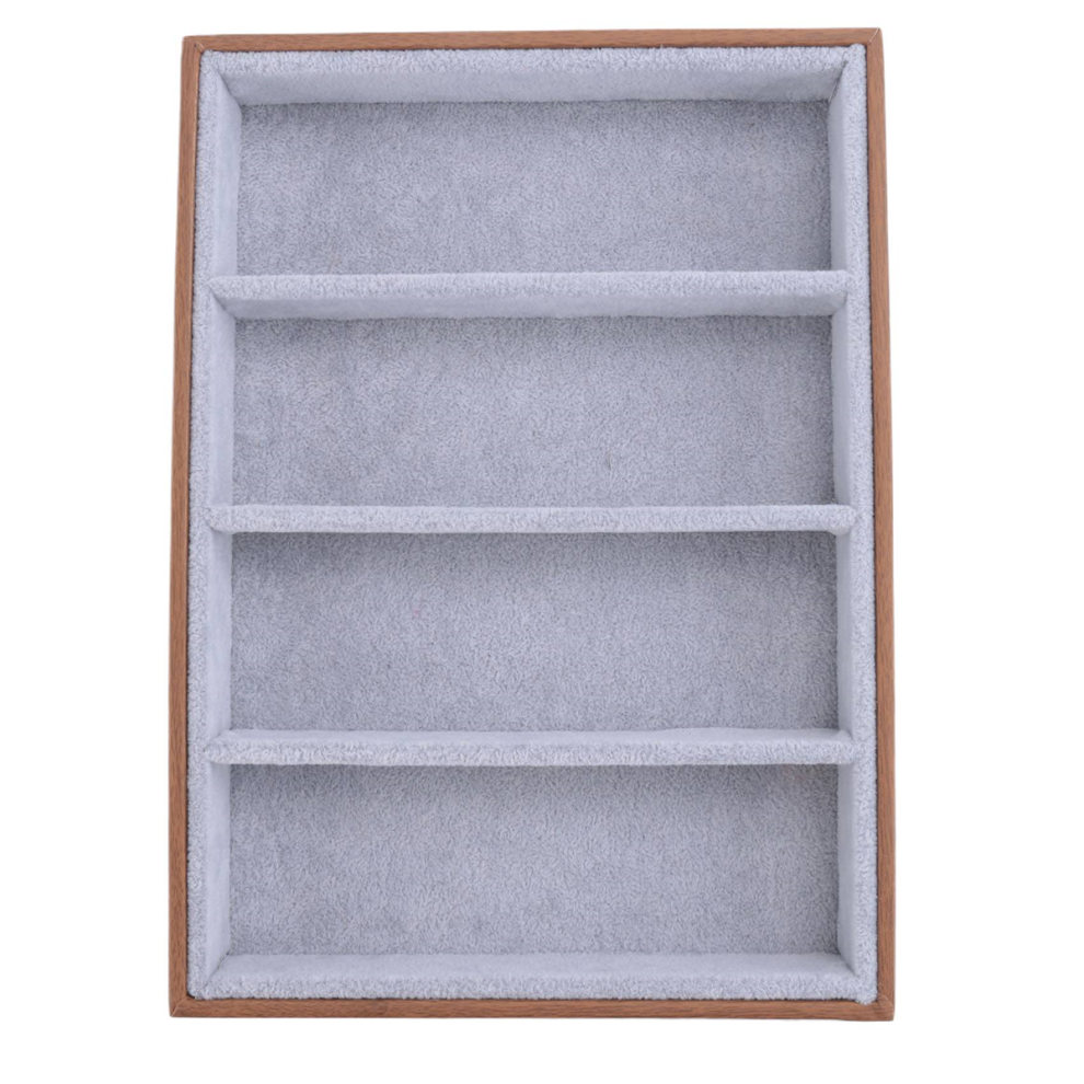 Brown Sunglasses Display Glasses Cases 4 Grids Sunglasses Display