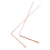 2Pcs Copper Dowsing Rods Spiritual Divining Rods Flexible Copper Rod 2