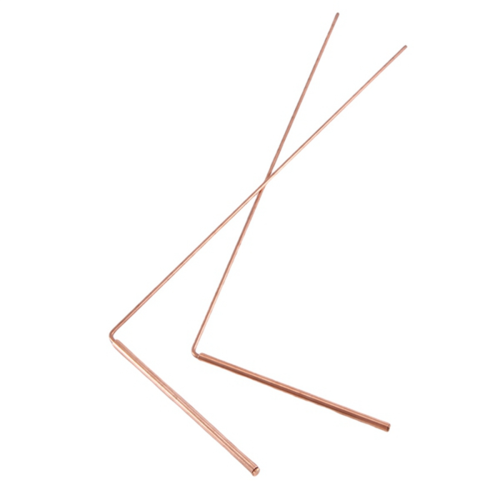 2Pcs Copper Dowsing Rods Spiritual Divining Rods Flexible Copper Rod 1