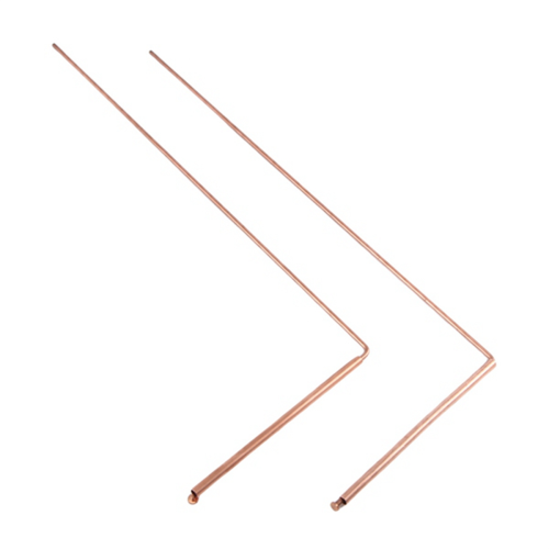 2Pcs Copper Dowsing Rods Spiritual Divining Rods Flexible Copper Rod 2