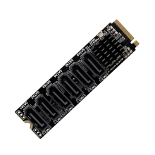 M.2 NVME PCI-E PCIE X4 X8 X16 to 6 Port 3.0 SATA Adapter Card Riser