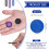 400 Pieces Plastic Poker Chips Game Chips 4 Colors Counter Card, 2 2