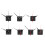 7 Sets Quartz Clock Movement Mechanism, Silent Short Shaft Clock 1